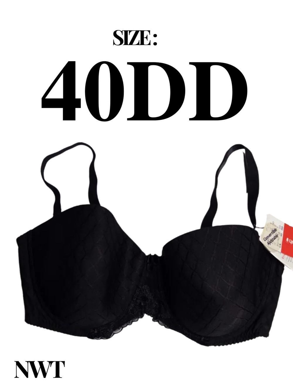 ⁠Triumph — NWT — Full Fashion Quilted Lace Underwire Bra —  40DD